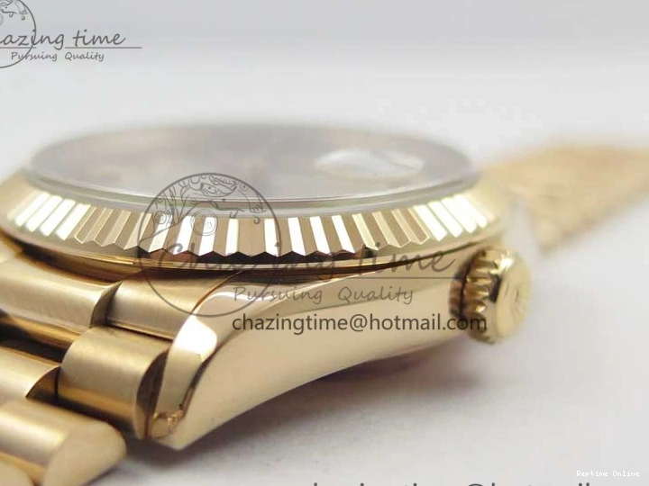 0111 Sophisticated Day-Date 36 RG 128239 Bp Maker Best Edition Silver Dial on RG President Bracelet 3132